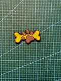 Knochen mit Pfotenabdruck-Patch