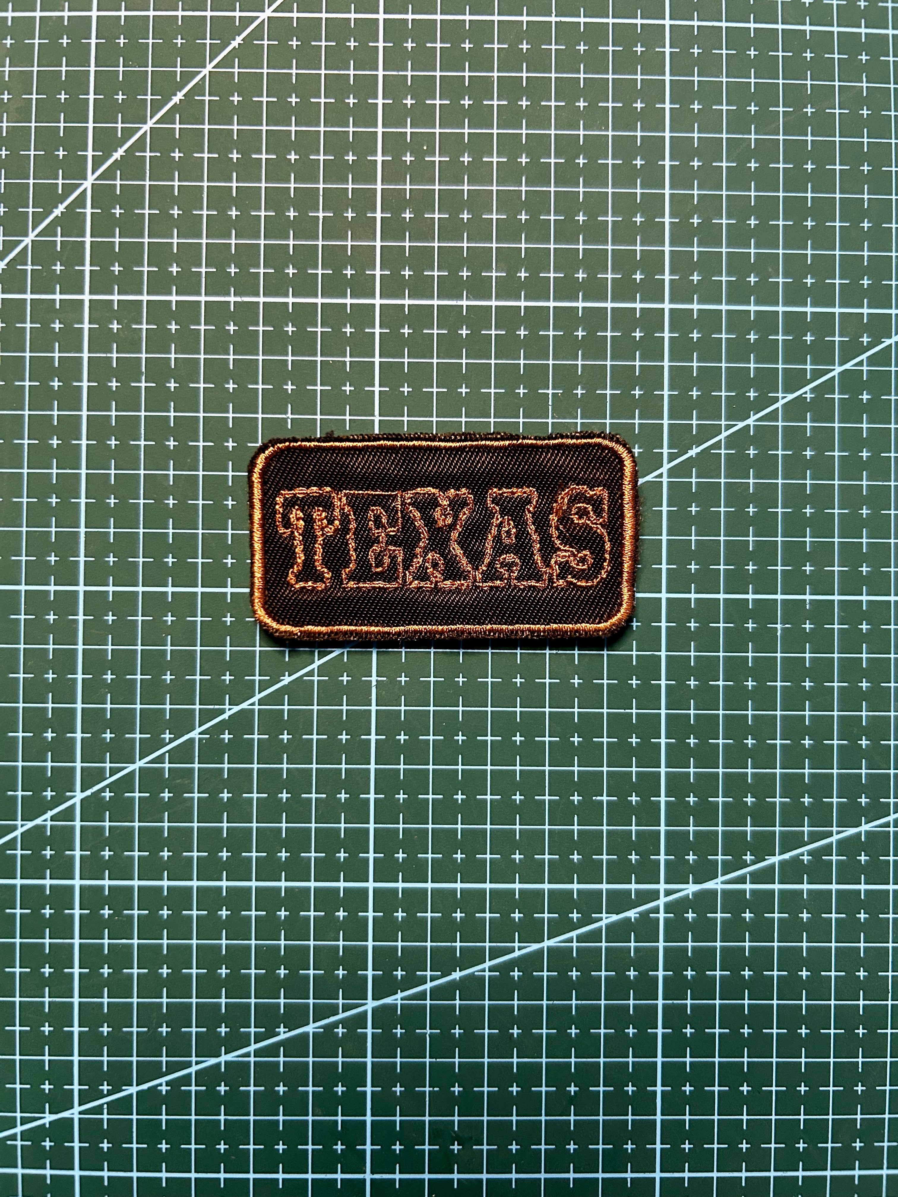 Texas-Schriftzug-Patch