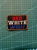 Red, White & Woof Patch