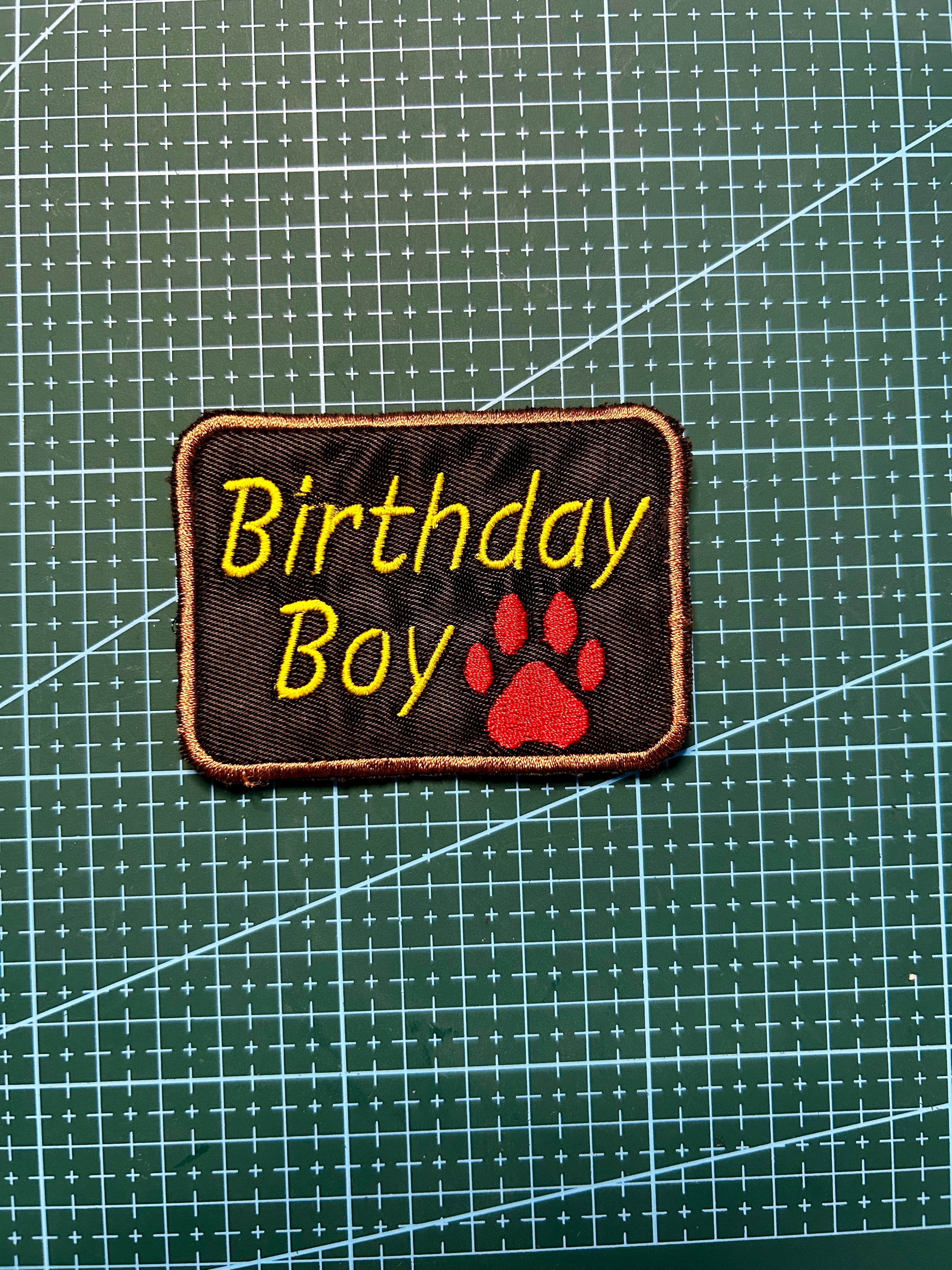 Patch „Birthdayboy“ (auch als „Birthdaygirl“ erhältlich)
